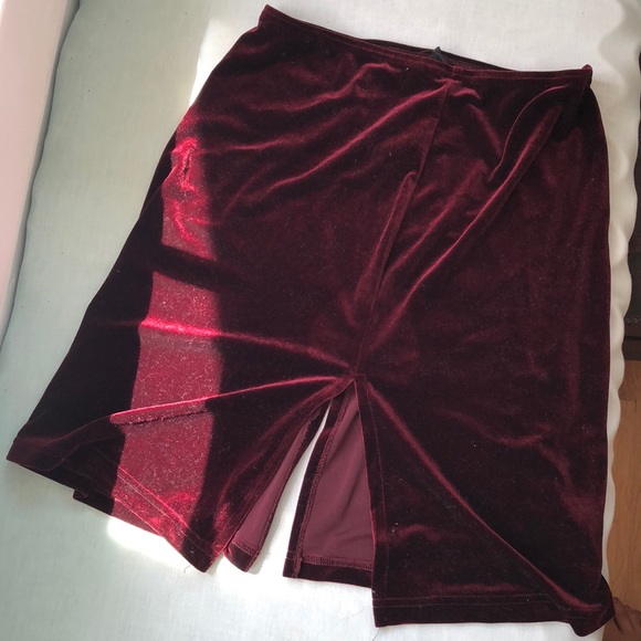 Deep Res Velvet Skirt - Picture 3 of 3